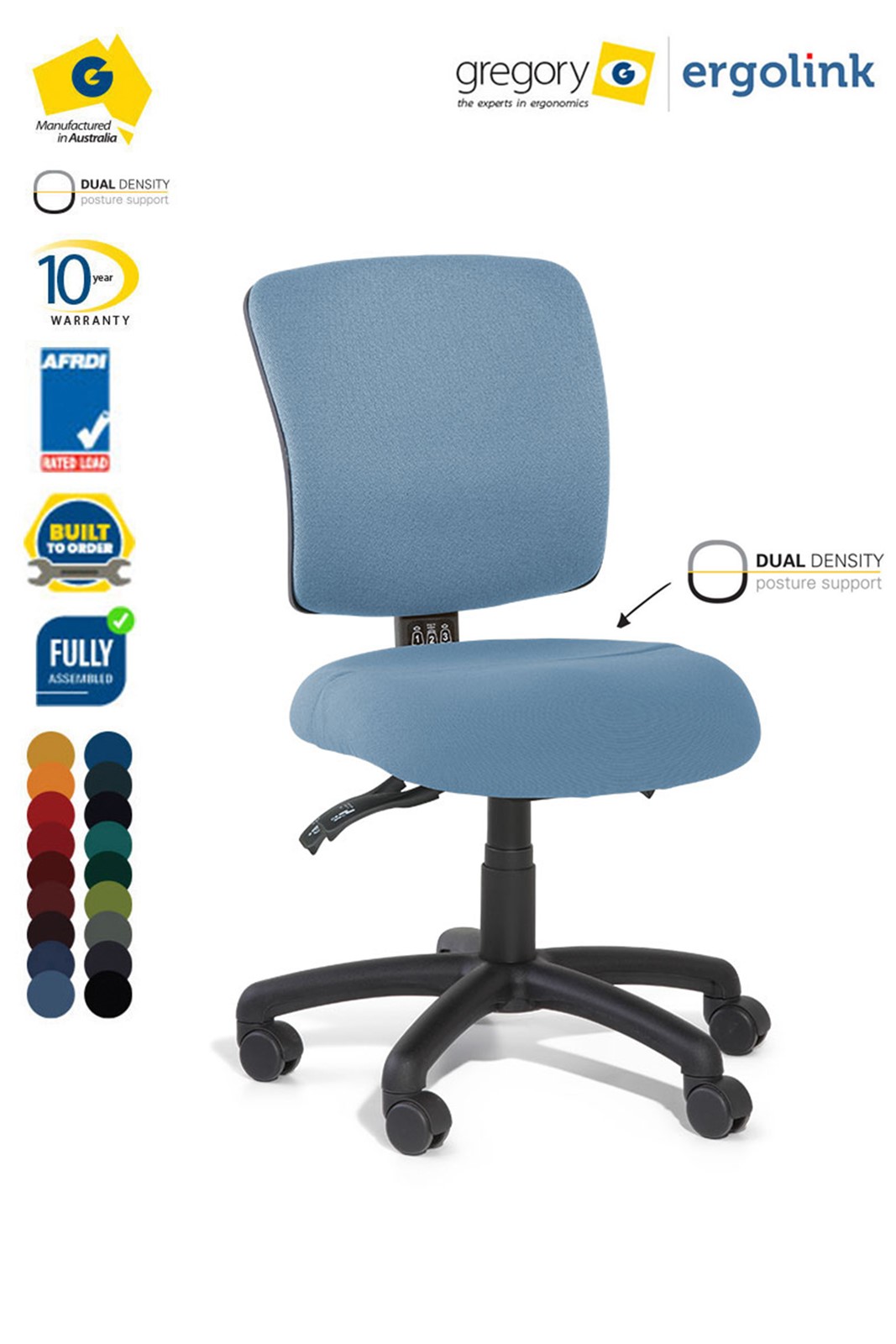 Medium Back Task Chair - Gregory Boxta