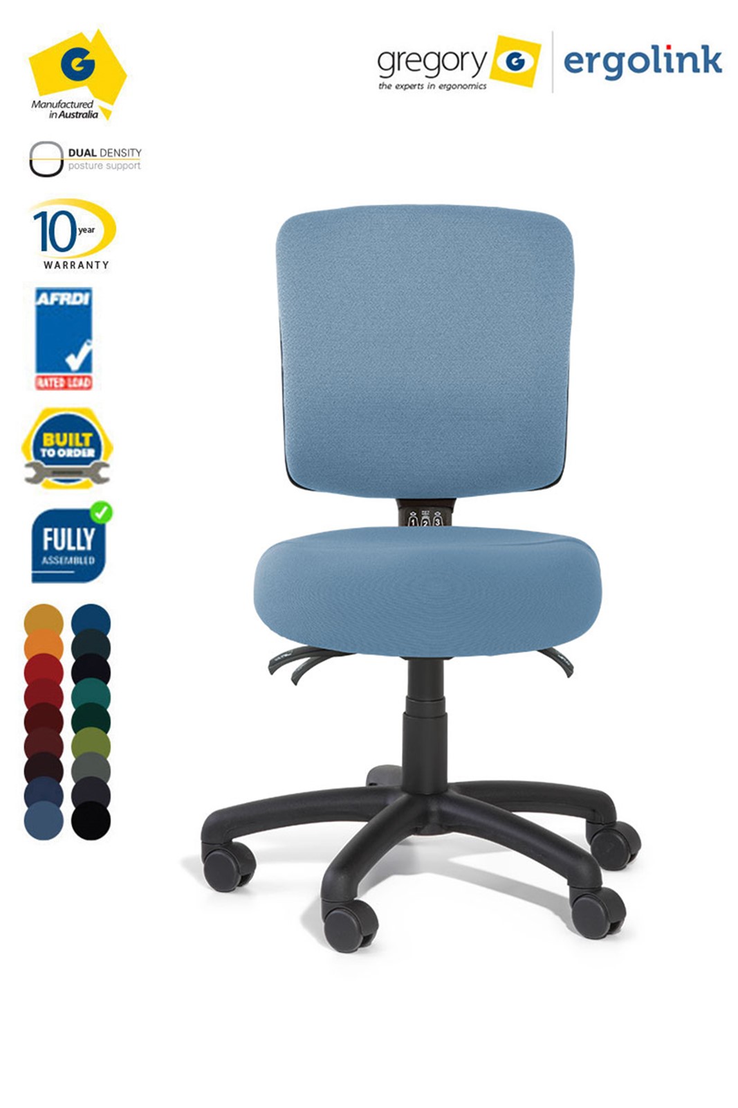 Ergo Office Chair - Medium Back - Boxta
