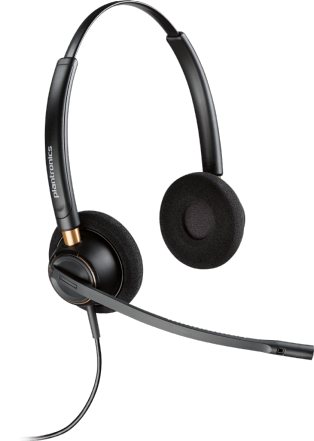 Plantronics HW520 Corded Binaural Noise Cancelling Headset