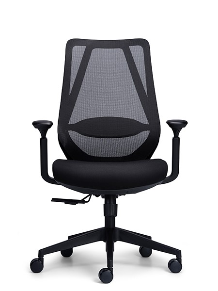 Voka Mesh Back Chair - Black