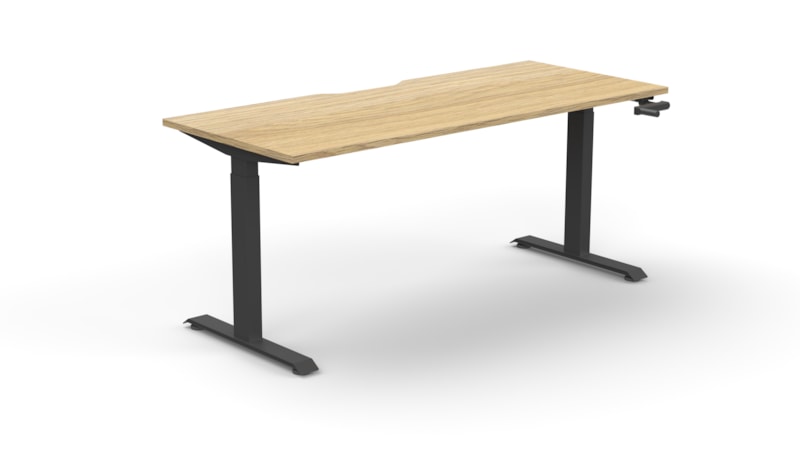 Boost Crank Manual Single Sided Height Adjustable Desk (1200 to 1800mm)