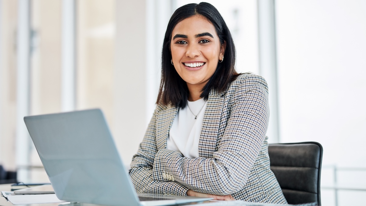 woman in the office being open to chance as an opportunity for growth