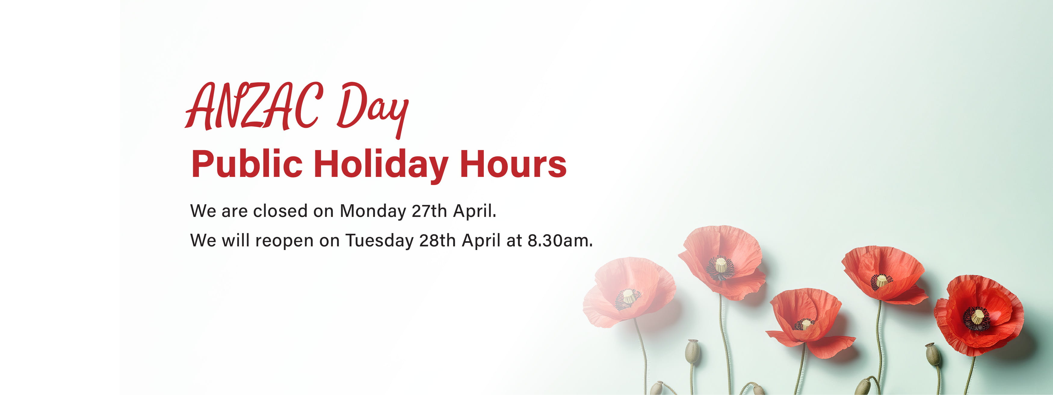 ANZAC Day Public Holiday Trading Hours