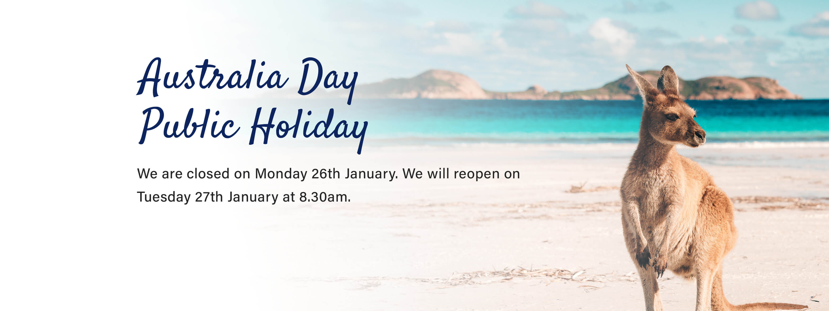 Closed for Australia Day