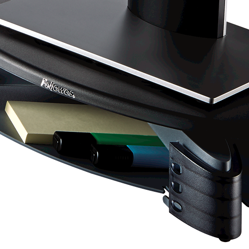 Compact Swivel Monitor Riser by Fellowes