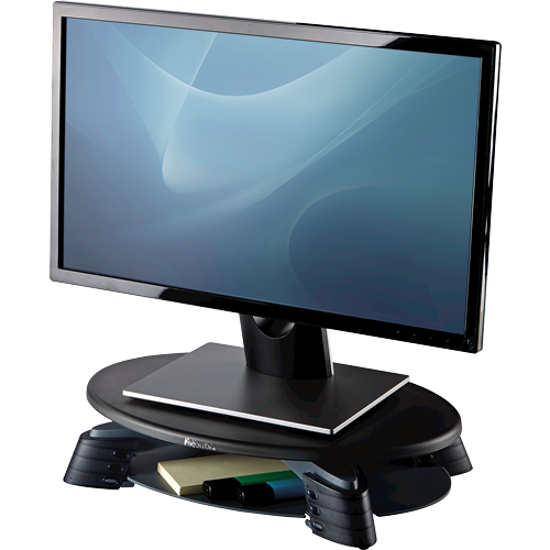 Compact Swivel Monitor Riser by Fellowes