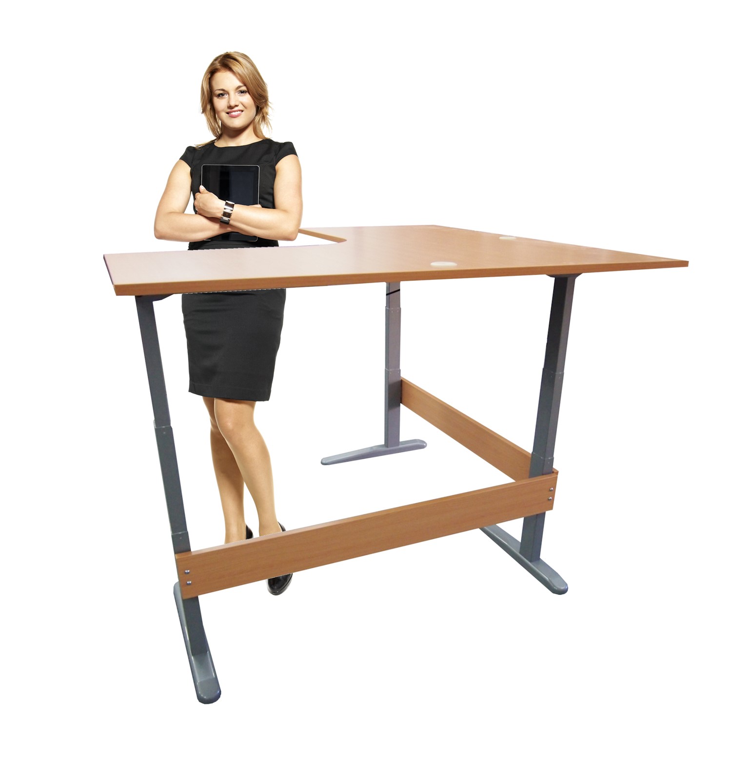 Accord L-Shaped Large - Height Adjustable Desk (over 1800 mm)