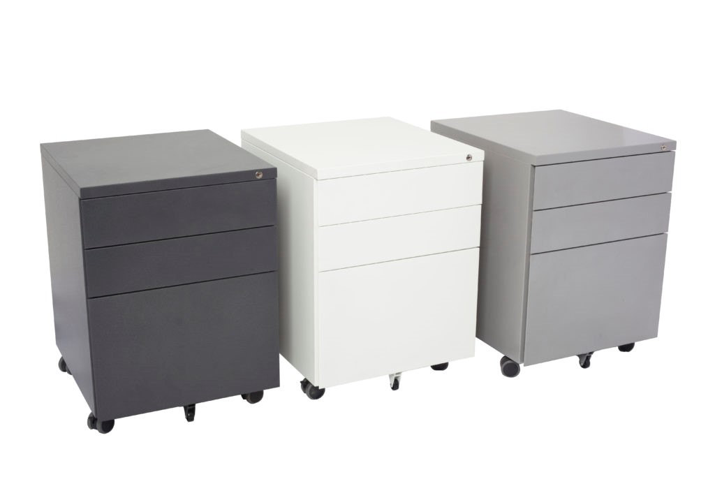 3 Drawer Steel Mobile Pedestal