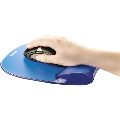 Fellowes Crystal Mouse Pad & Wrist Rest (Gel)