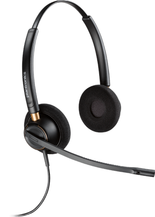 Plantronics HW520 Corded Binaural Noise Cancelling Headset