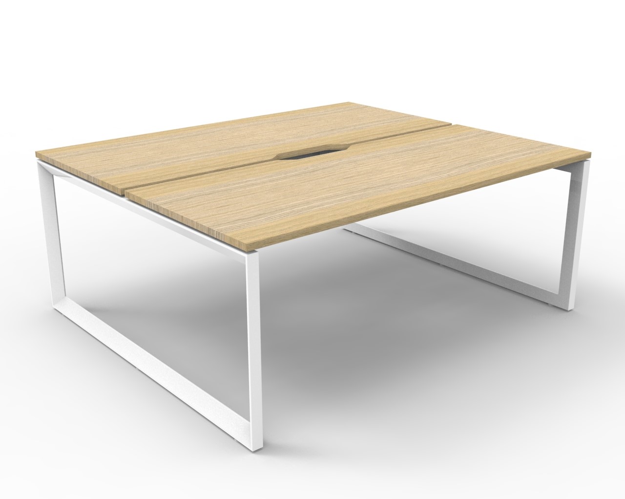 Deluxe Rapid Infinity Loop Leg Back to Back Workstation