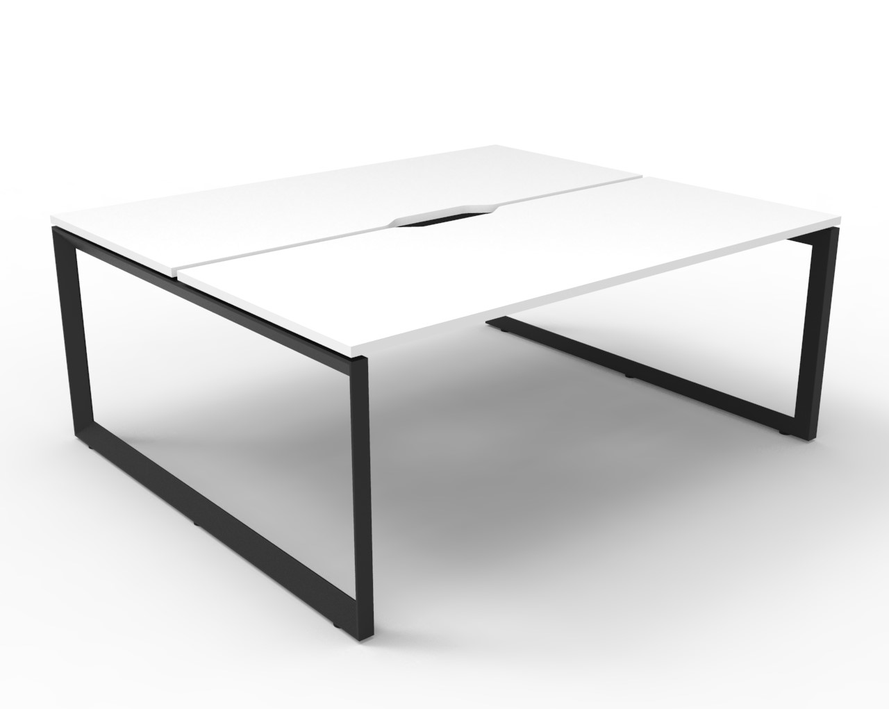 Deluxe Rapid Infinity Loop Leg Back to Back Workstation