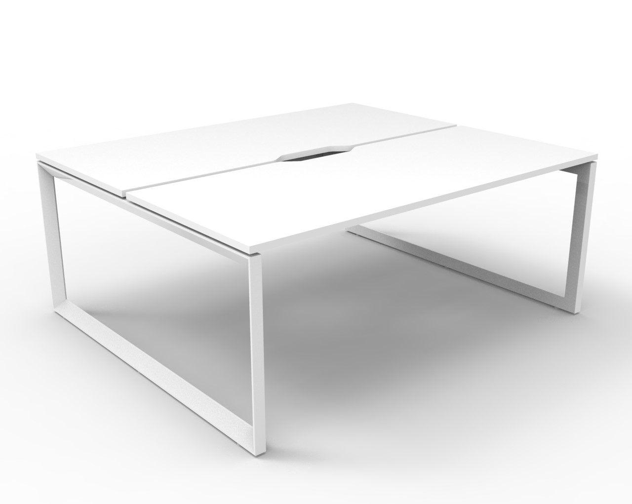 Deluxe Rapid Infinity Loop Leg Back to Back Workstation