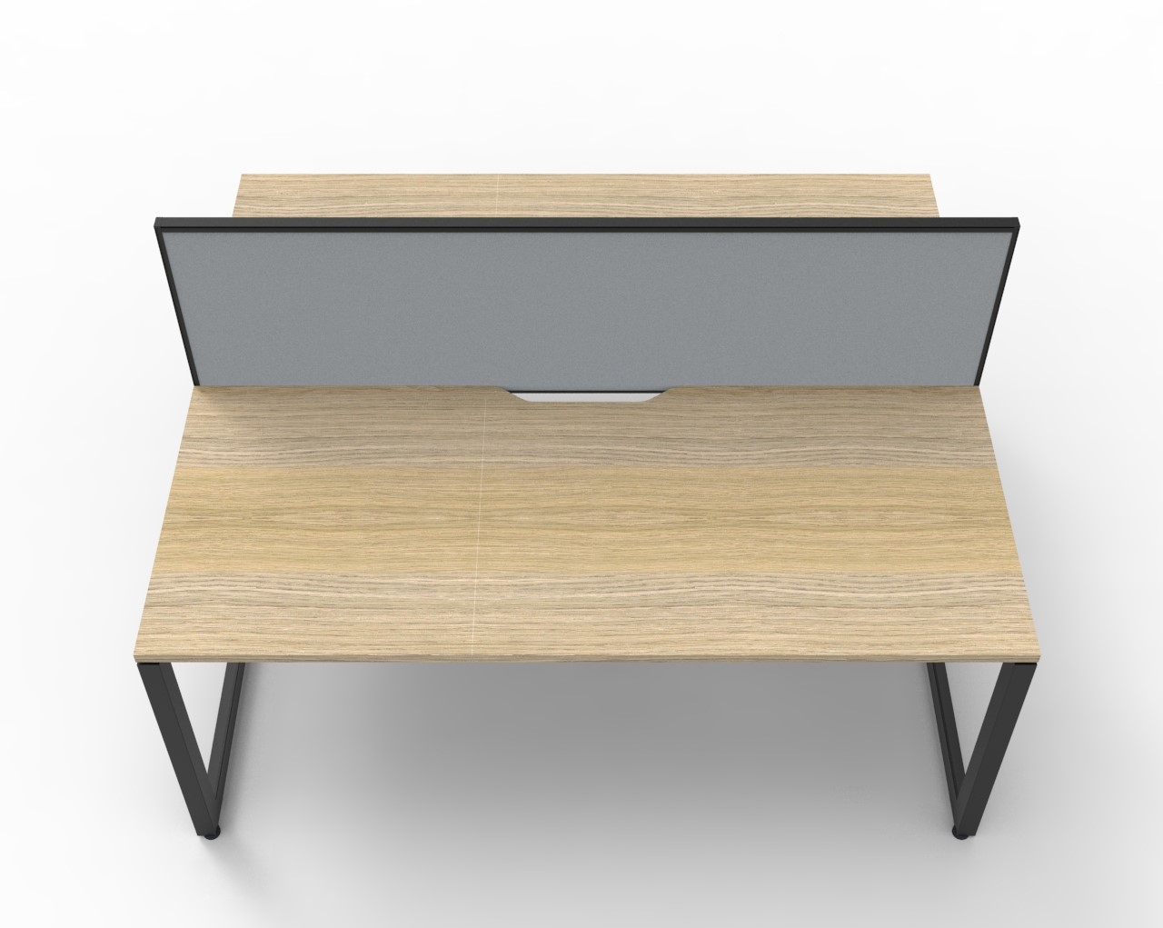Deluxe Rapid Infinity Loop Leg Back to Back Workstation