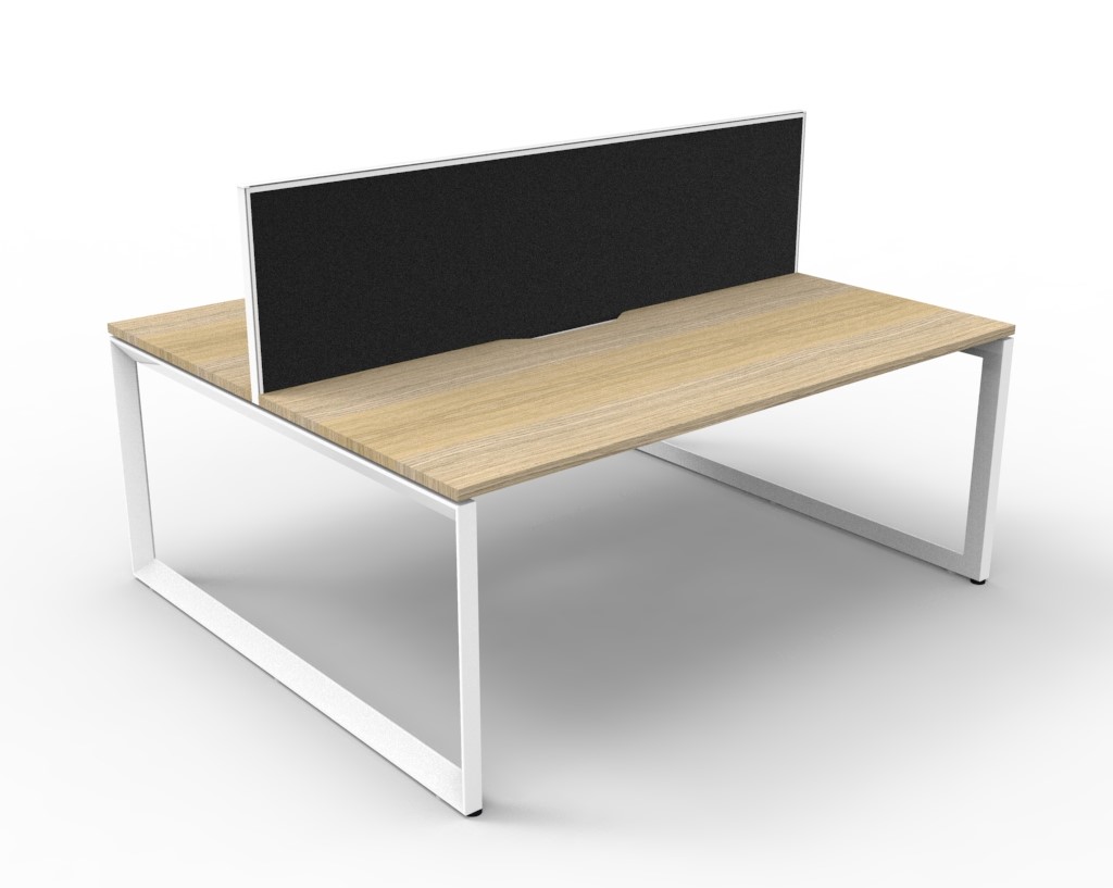 Deluxe Rapid Infinity Loop Leg Back to Back Workstation
