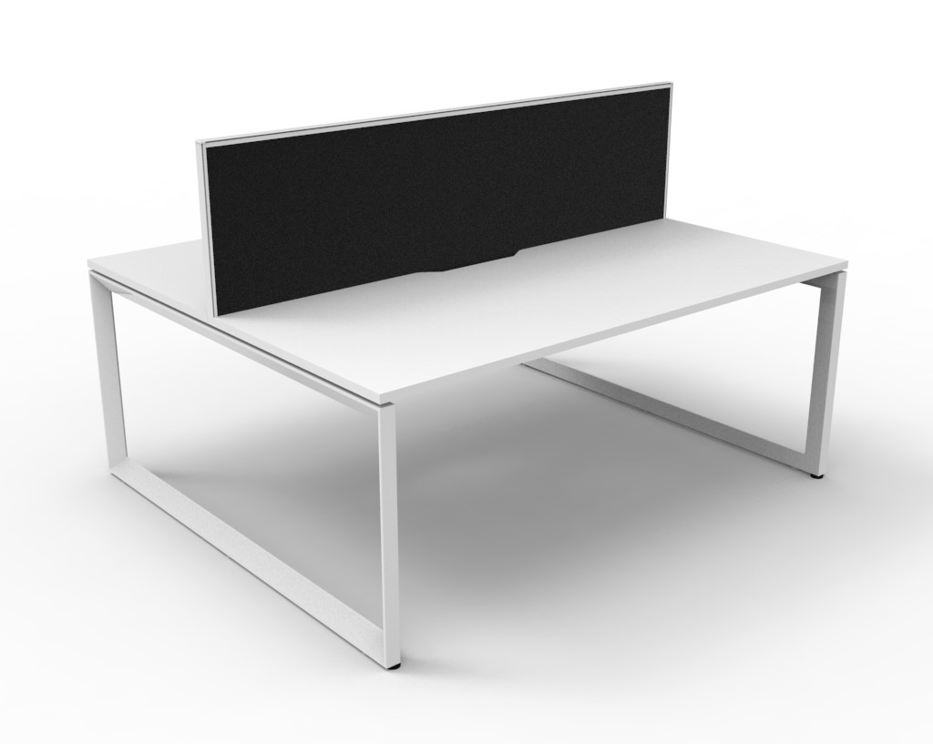 Deluxe Rapid Infinity Loop Leg Back to Back Workstation