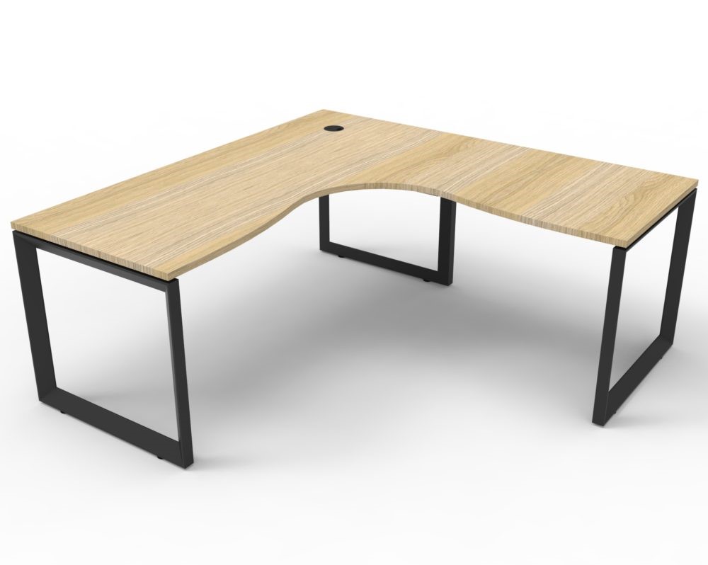 Deluxe Rapid Infinity Loop Leg Corner Workstation