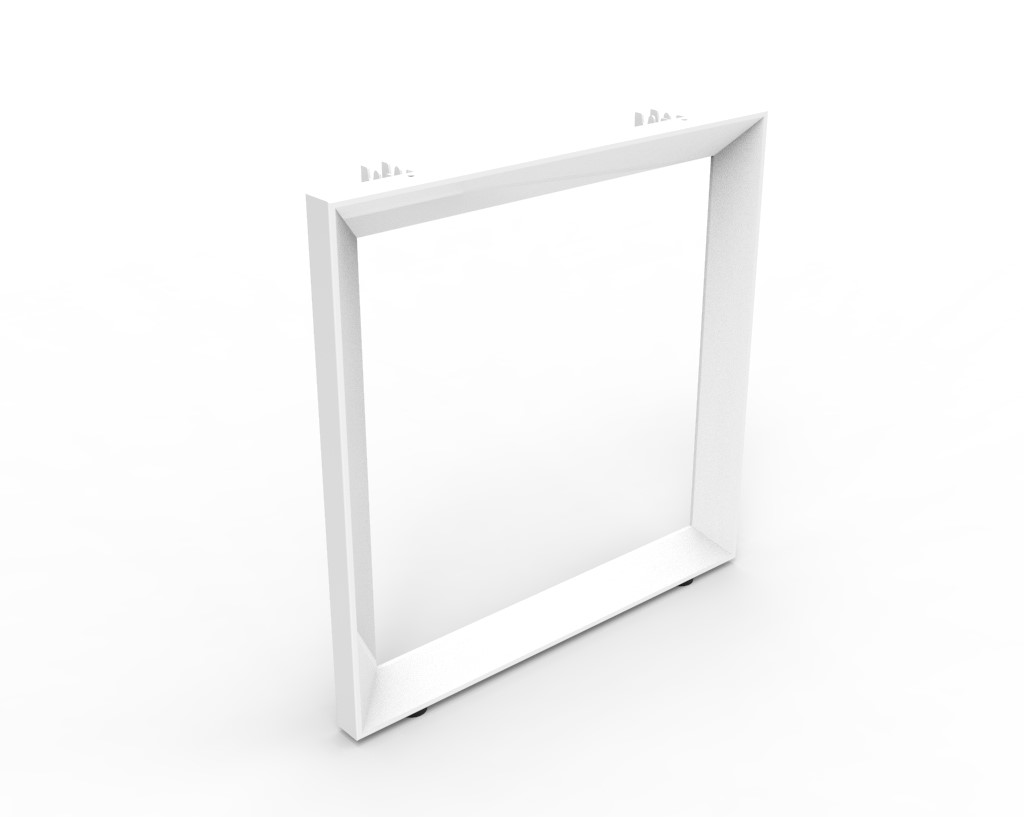 Deluxe Rapid Infinity Loop Leg Corner Workstation