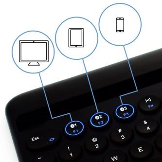 Ergoapt Dual Connectivity Keyboard & Number Pad Combo