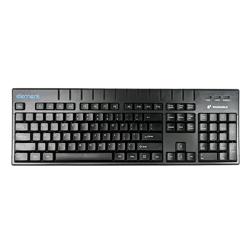 Element ECT104 Medical Grade Washable Keyboard - Corded