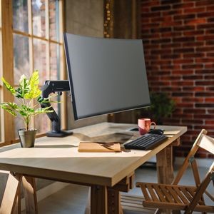 Ergotron Heavy Duty Single Monitor Arm for Large Curved Monitors (VESA compatible)
