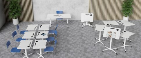 Marco Tilt & Fold Height Adjustable Table