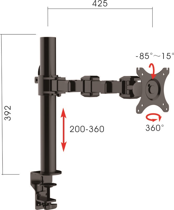Revolve Set & Forget Monitor Arm