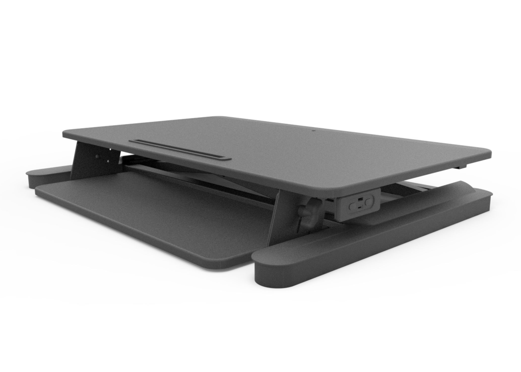 MaxiShift-E Electric Sit Stand Desk Converter