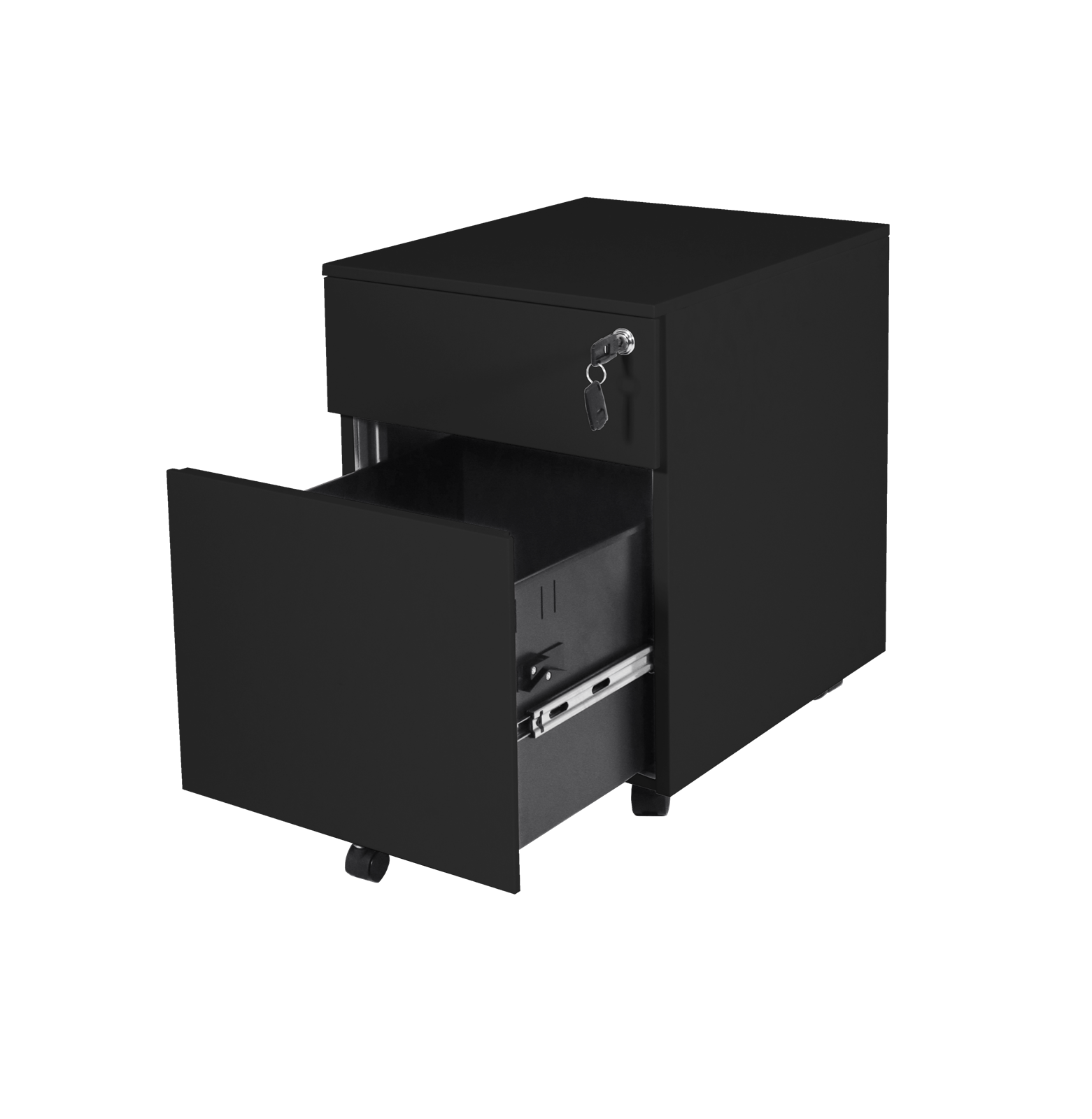 2 Drawer Steel Mobile Pedestal