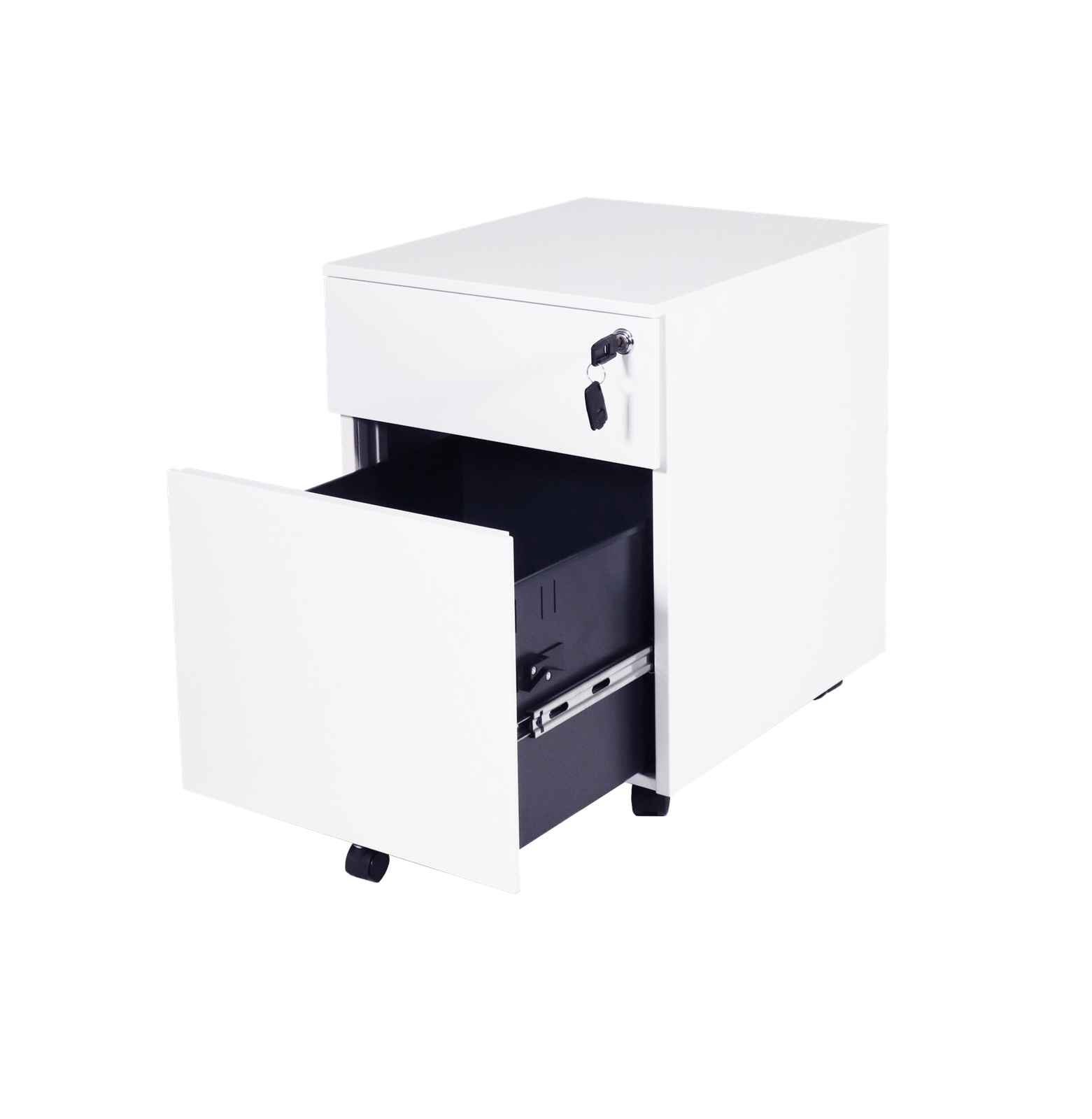 2 Drawer Steel Mobile Pedestal