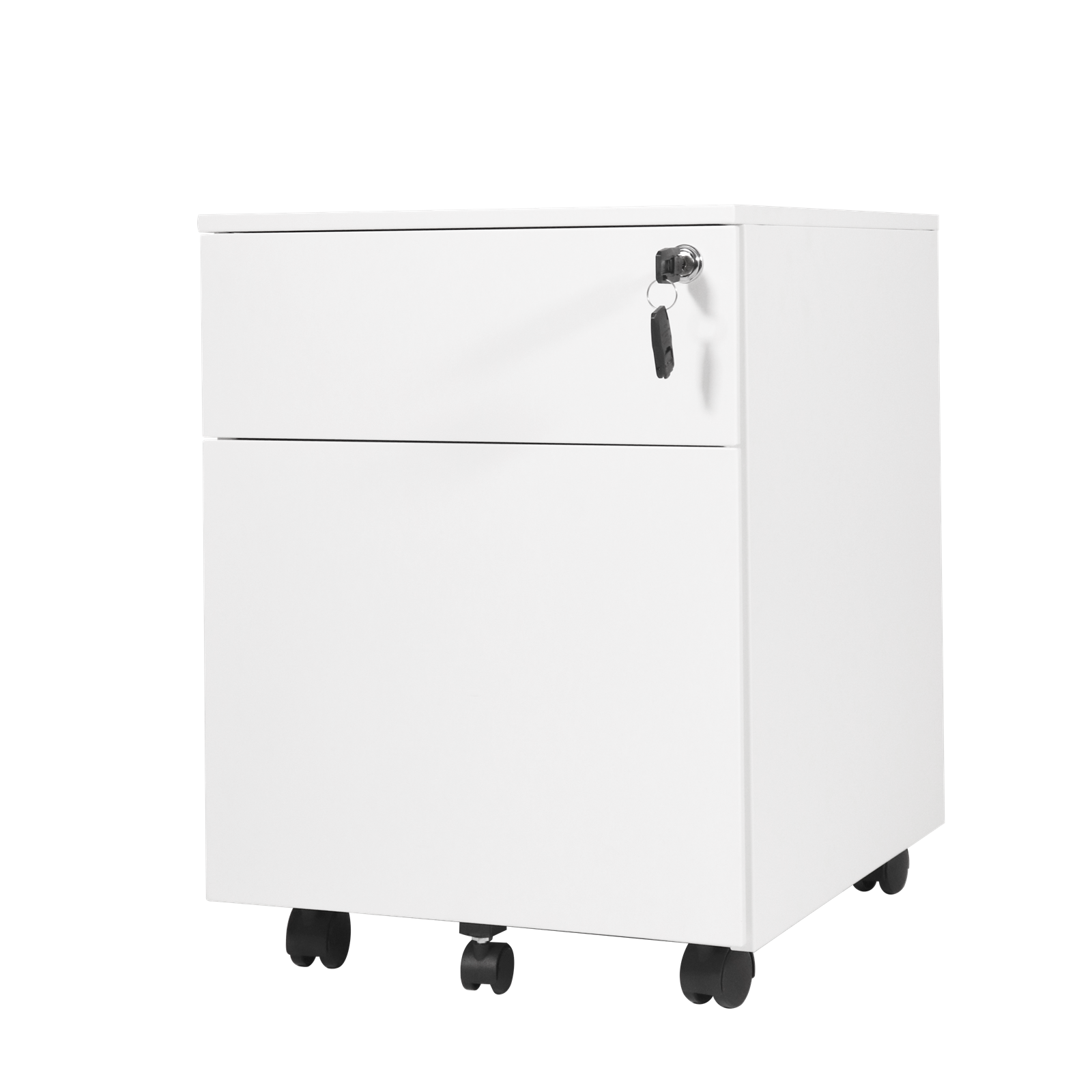 2 Drawer Steel Mobile Pedestal