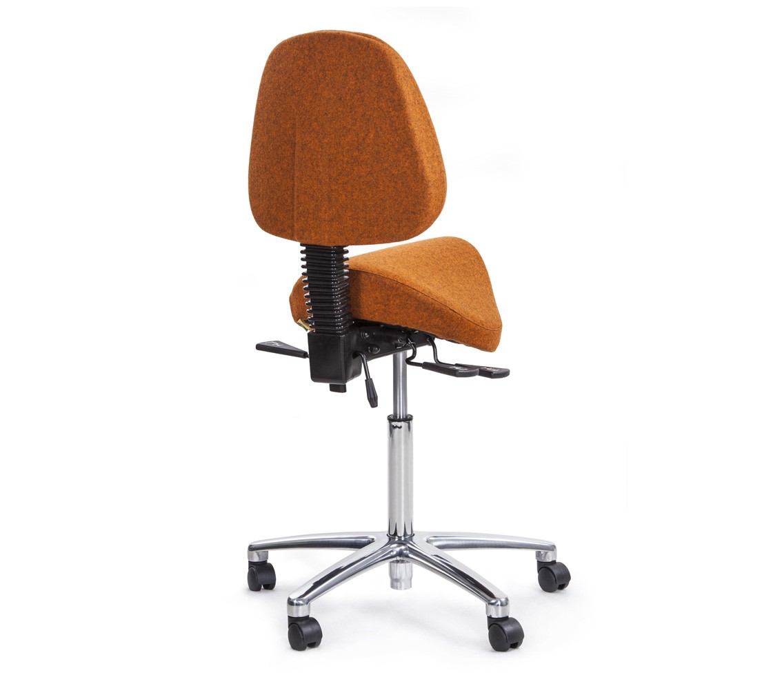 Ergo Saddle Stool with Back Rest - Ex showroom stock - Discontinued
