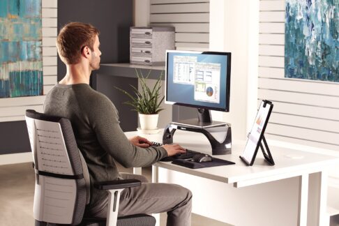 Fellowes Smart Suites Corner Monitor Riser