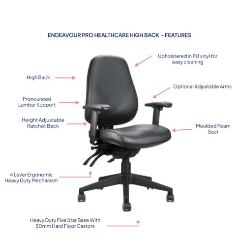 Endeavour Pro Healthcare High Back Chair