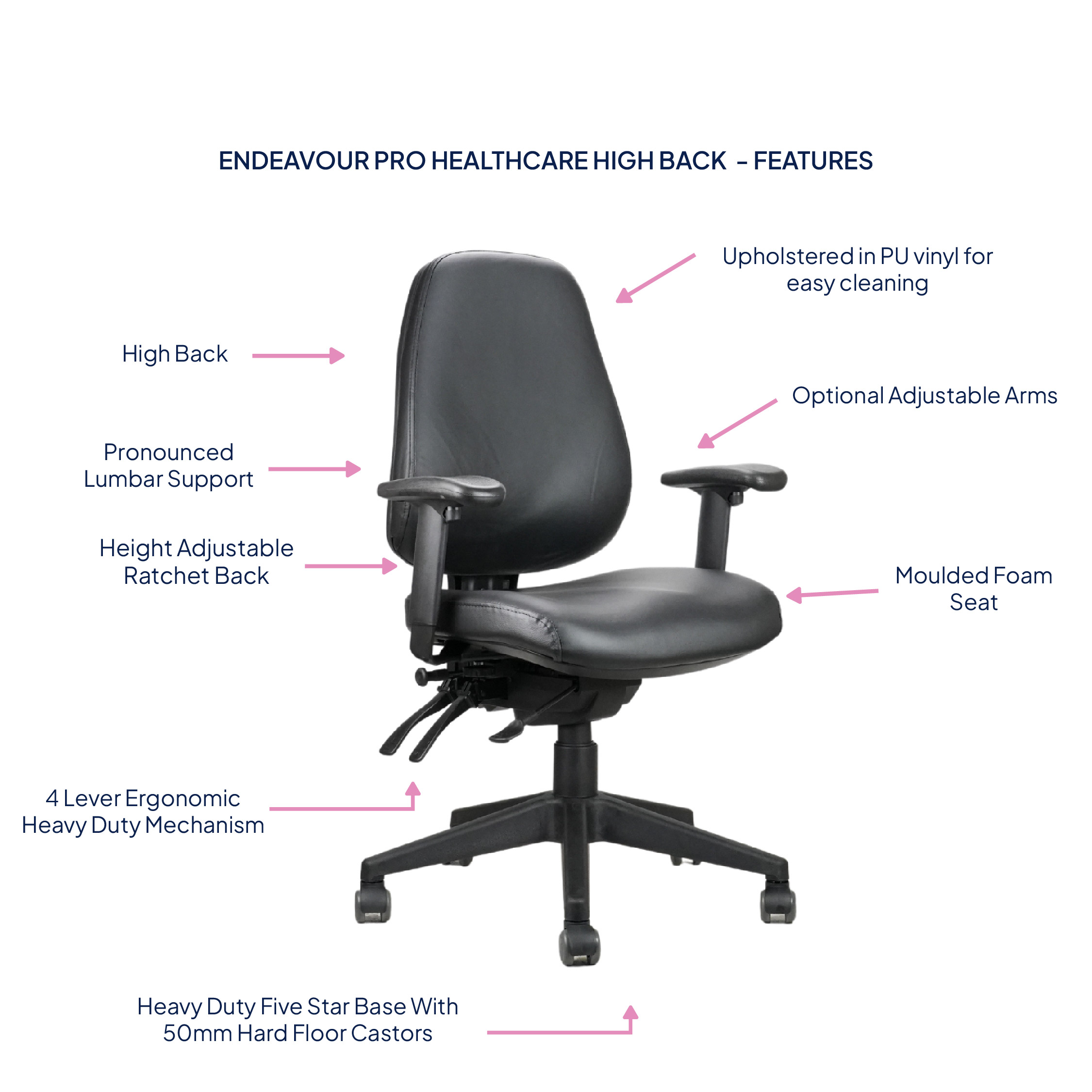 Endeavour Pro Healthcare High Back Chair