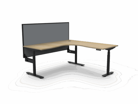 Halo Plus Height Adjustable Corner Workstation