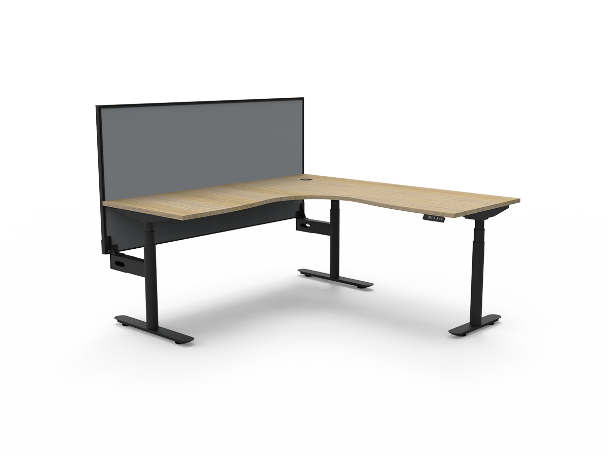 Halo Plus Height Adjustable Corner Workstation