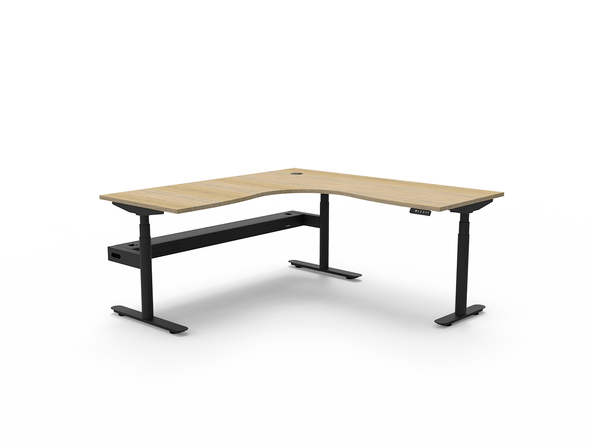 Halo Plus Height Adjustable Corner Workstation