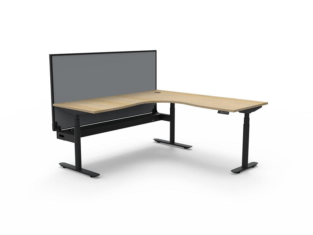 Halo Plus Height Adjustable Corner Workstation