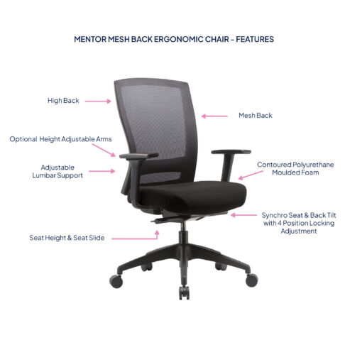 Buro Mentor Mesh Back Ergonomic Chair