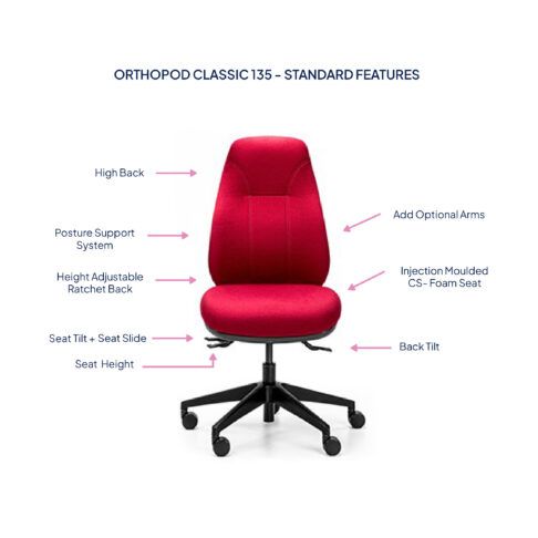 Orthopod Classic 135 Ergonomic Office Chair