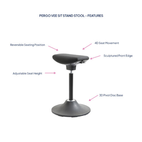 Pergo Vee Sit Stand Stool