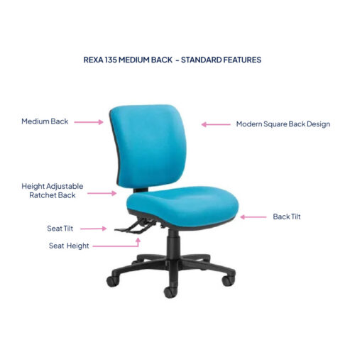 Rexa 135 Medium Back Task Chair