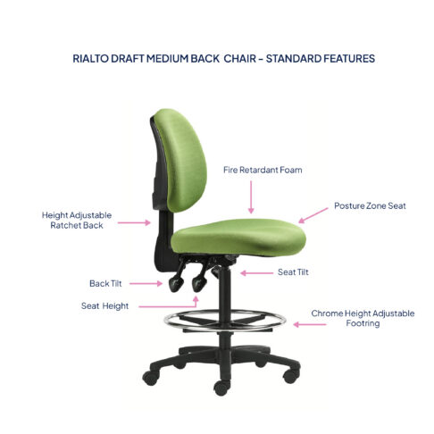 Rialto Draft Medium Back Chair