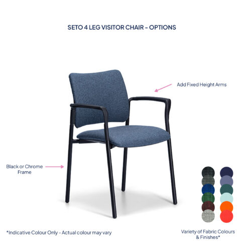 Seto 4 Leg Visitor Chair