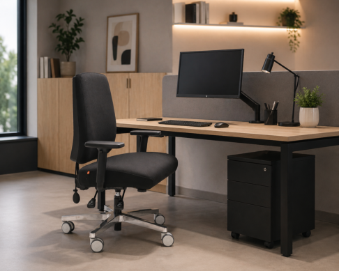 bStrong 250 Mid Back Bariatric Ergonomic Chair