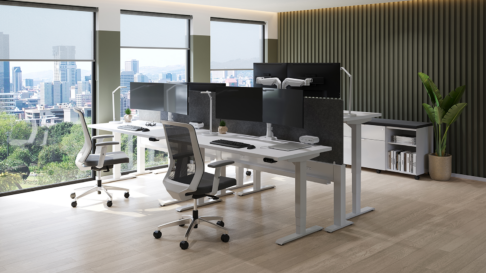 HAT E5 Dynamic Dual Monitor Arm