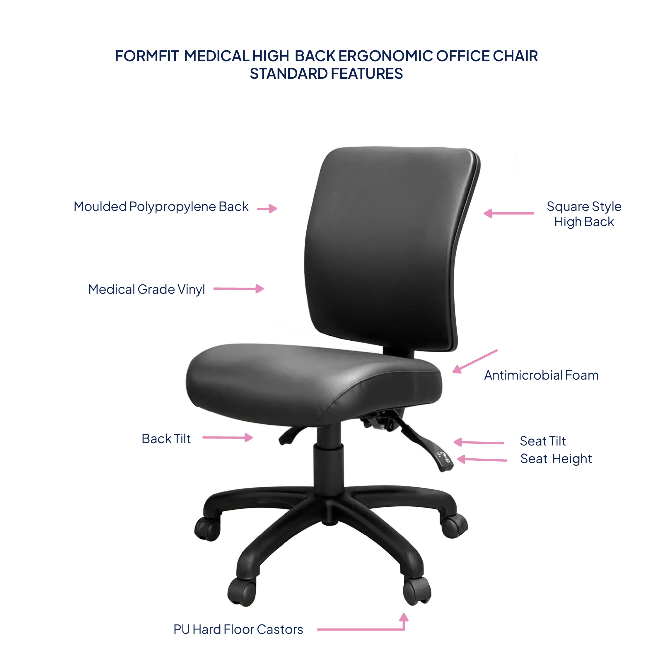FormFit Medical High Back Ergonomic Chair