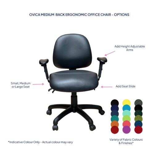 Ovica Medium Back Ergonomic Office Chair