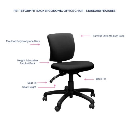 Petite FormFit Ergonomic Office Chair